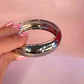 Bracelete Prateado Fosco Sofisticado - Thumbnail 3