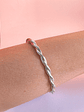 Bracelete Estilo Trançado Prateado - Thumbnail 1