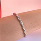 Bracelete Trançado Prateado - Thumbnail 1