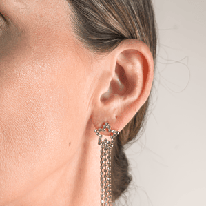 Brinco Estrela strass