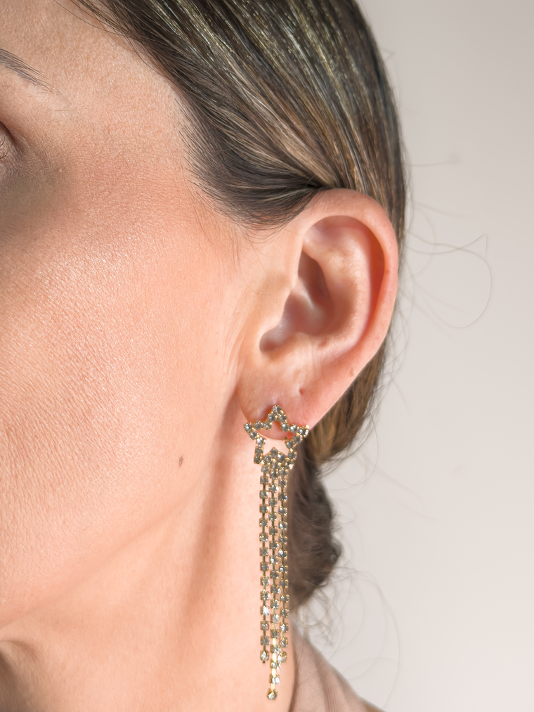 Brinco Estrela strass 1