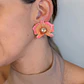 Brinco Flor Resina - Thumbnail 1