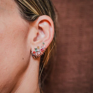 Brinco Ear Cuff Pedra