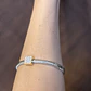 Bracelete zircônia quadrado dois Banhos  - Thumbnail 2