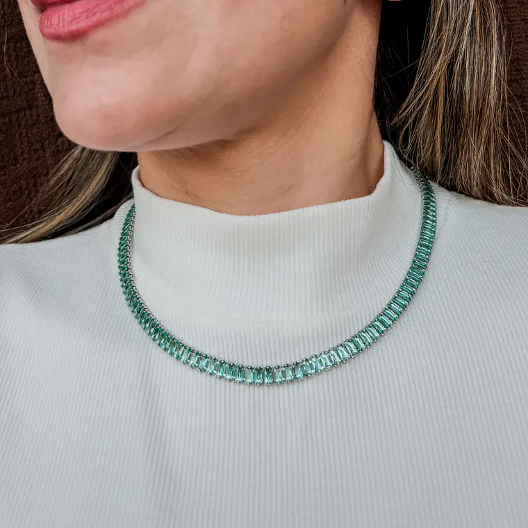 Choker Baguete Verde 1