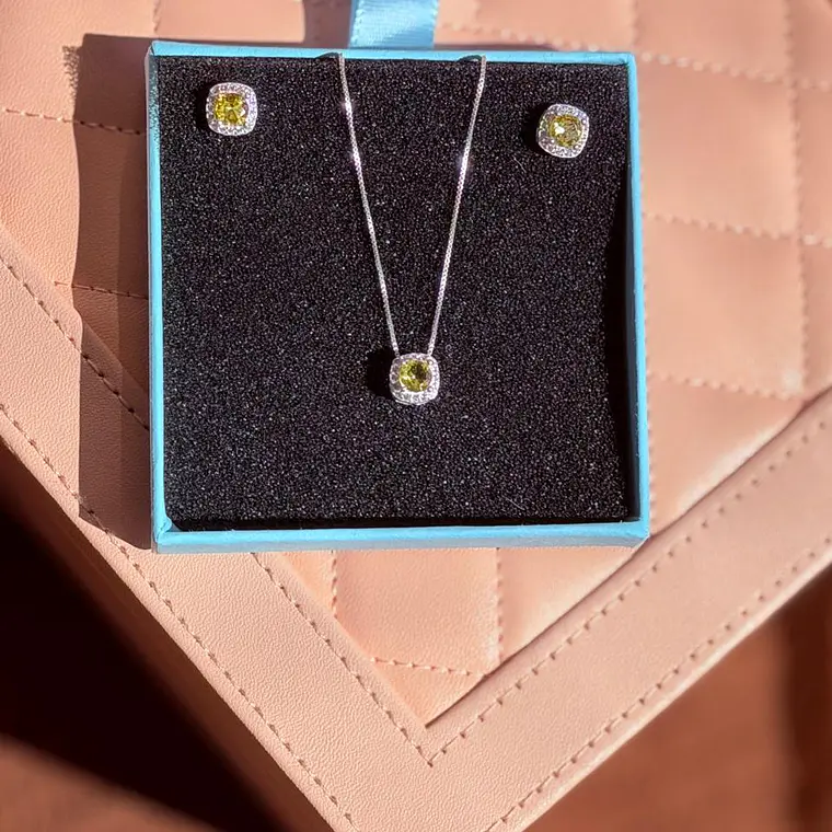 Conjunto em Prata 925 Amarelo 1
