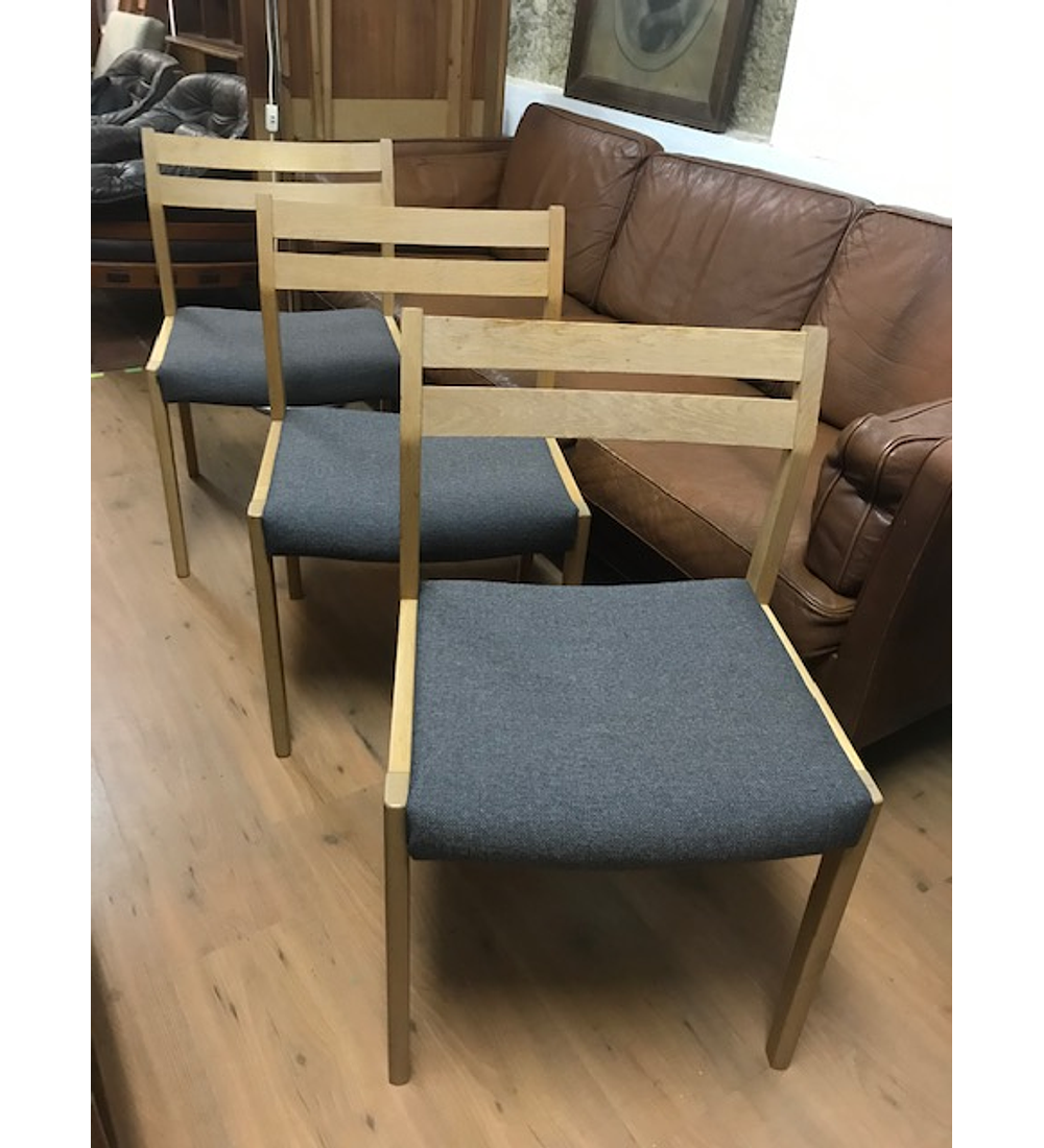 set of 4  Dining chairs oak 60s
