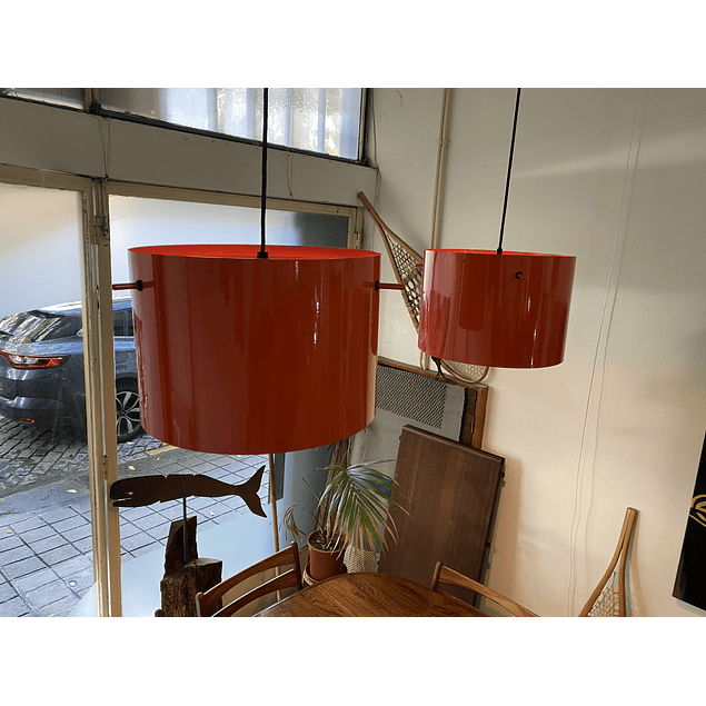 Danish Pendant Lights by Friis and Moltke for Lampas, Set of 2