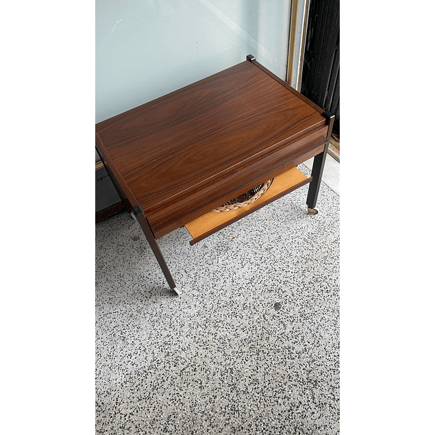 Vintage Teak Sewing Cabinet, 1960s