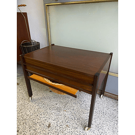 Vintage Teak Sewing Cabinet, 1960s