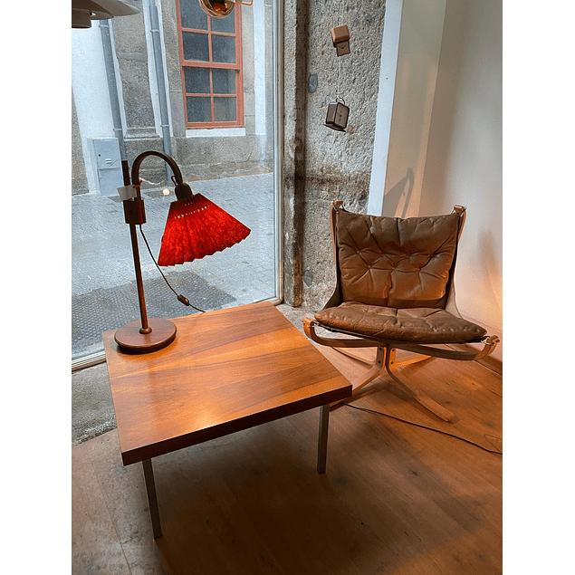 Rosewood Coffee table with metal legs