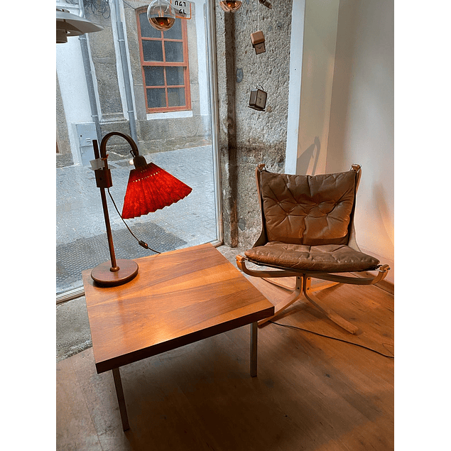 Rosewood Coffee table with metal legs