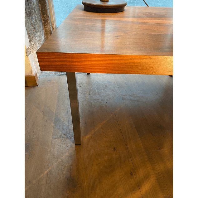 Rosewood Coffee table with metal legs