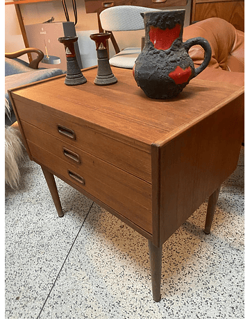 Vintage Teak Nightstand 