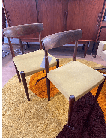 Danish Teak Dining Chairs by Knead Faersch – Mid-Century Modern Design