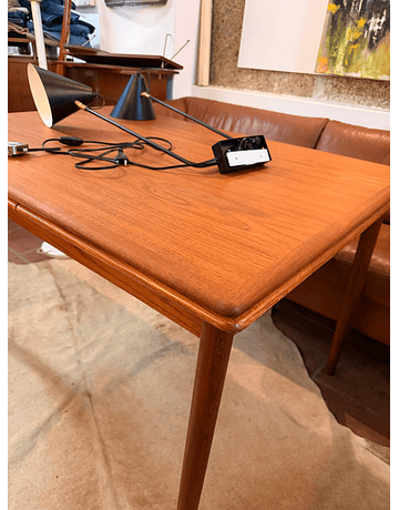 Vintage Teak Extendable Dining Table (1960s) – 125 x 86 cm (Extends to 220 cm)