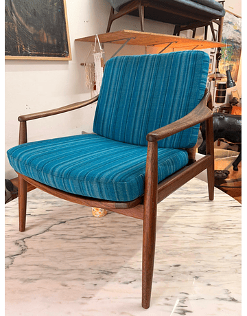 Hartmut Lohmeyer Model 400 Armchair for Wilkhahn – Teak & Cane (Germany, 1960s)