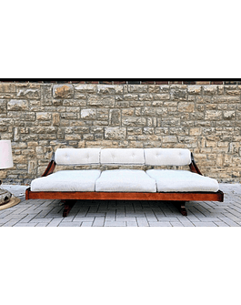 Gianni Songia Daybed in Pau Santo – Italian Mid-Century Modern (Original)