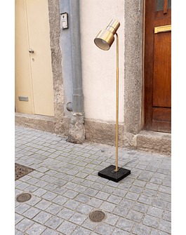 Vintage Brass Floor Lamp – Mid-Century Modern Adjustable Light