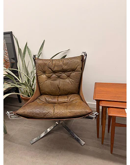 Vintage Leather Falcon Armchair