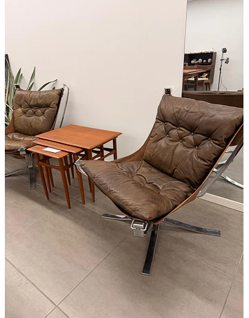 Vintage Leather Falcon Armchair