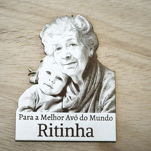 Lembrança Personalizada para Familiar (Avó, Avô, Mãe, Pai...) com a sua própria fotografia