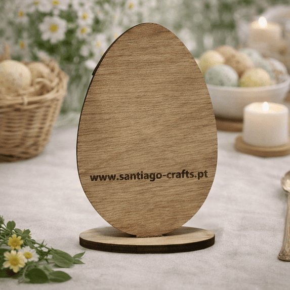 Marcador de Mesa em forma de Ovo da Páscoa 2