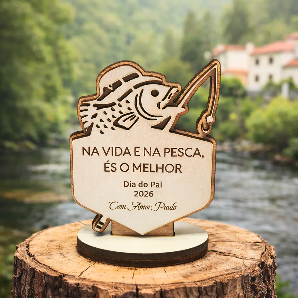 Lembrança Personalizada com motivo de Pesca - Presente para o Dia do Pai - Pescador 1