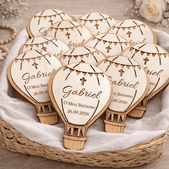 Lembrança de Batismo, Crisma, Primeira Comunhão Personalizada Balão de Ar Quente 8