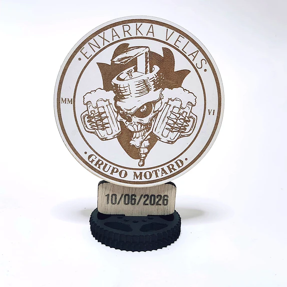 Lembrança Personalizada  Motard em MDF        1