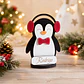 Marcador de Lugar de Natal Personalizado – Pinguim com Nome em MDF e Feltro - Thumbnail 3