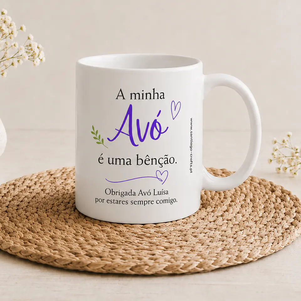 Caneca Personalizada para Avó – “A Minha Avó é uma Bênção” 1