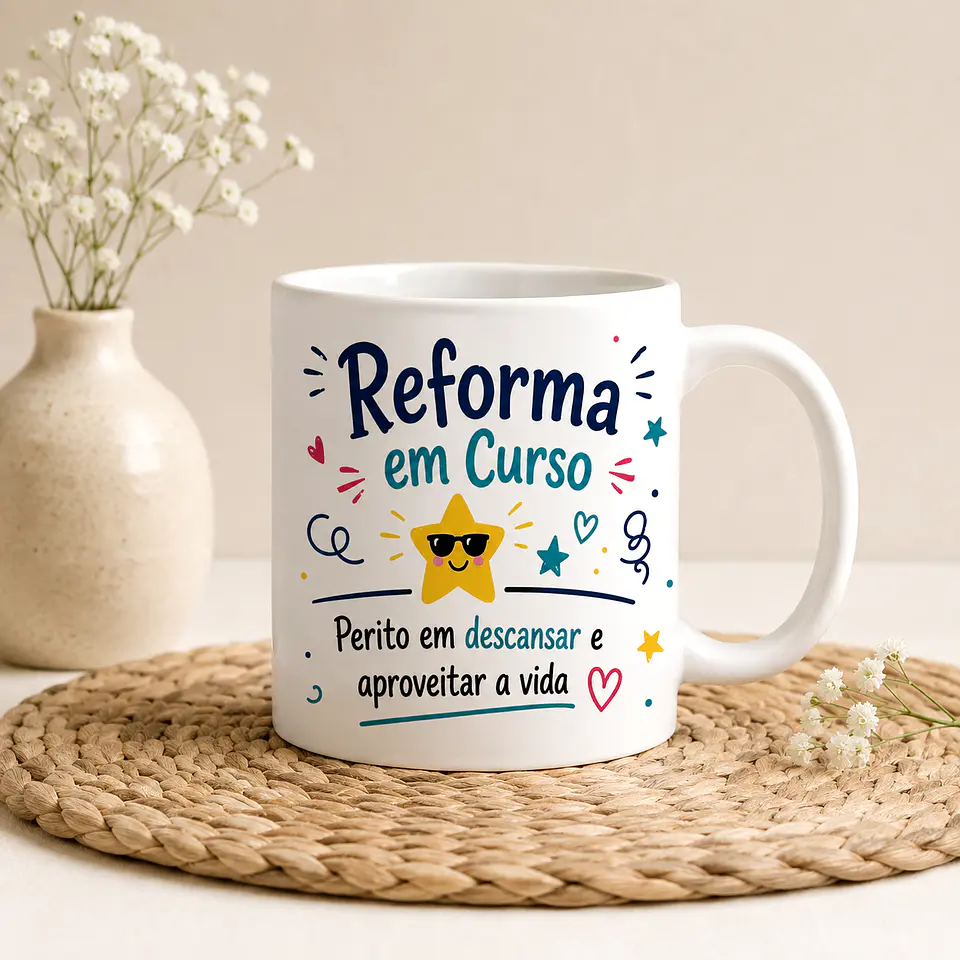 Caneca Personalizada de Reforma com Nome– Reforma em Curso 3