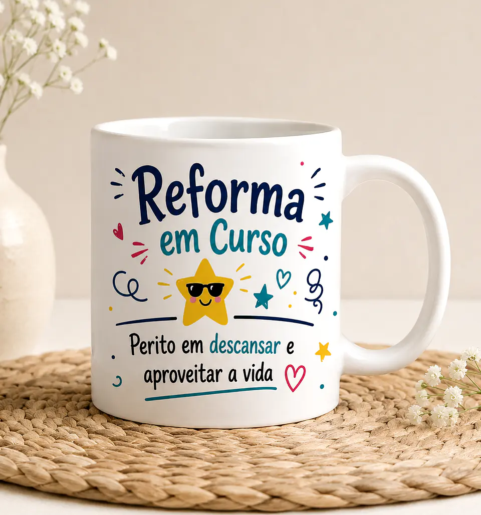 Caneca Personalizada de Reforma com Nome– Reforma em Curso 1