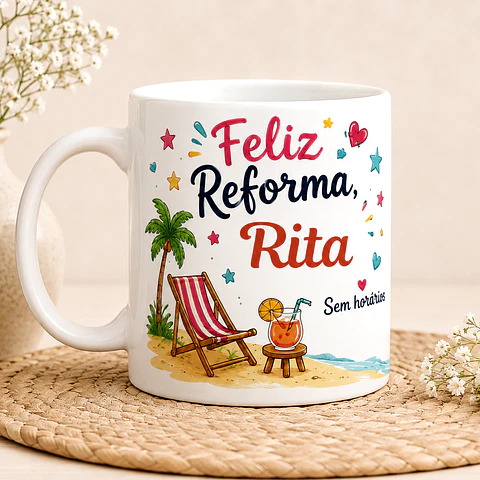 Caneca Personalizada de Reforma com Nome – Finalmente Reformada!