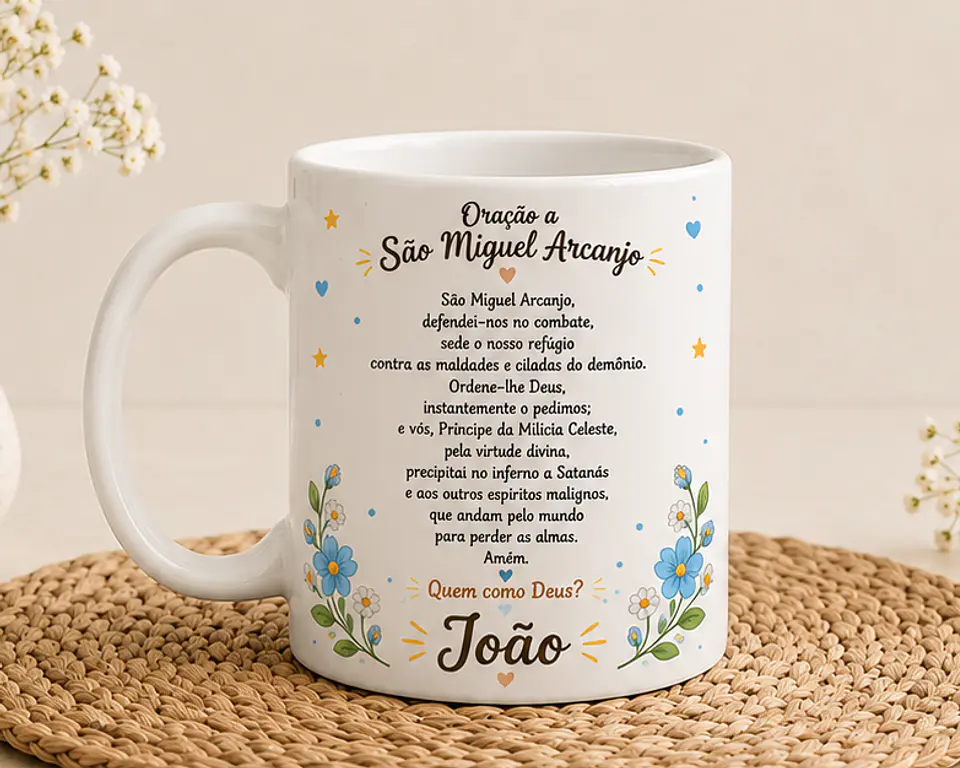 Caneca Personalizada de São Miguel Arcanjo 3