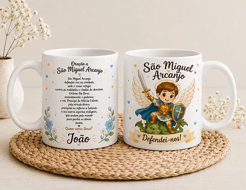 Caneca Personalizada de São Miguel Arcanjo