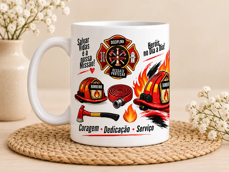 Caneca Personalizada Bombeiro – Mais que uma Profissão, uma Vocação 3