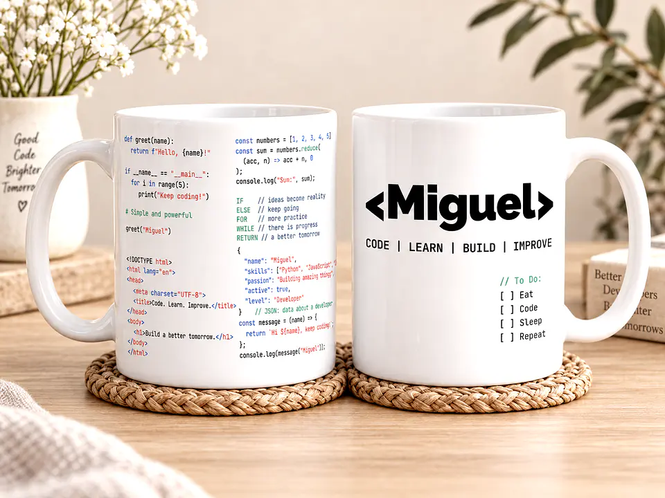 Caneca Personalizada para Programador | Presente para Informáticos, Developers e Amantes de Código 1