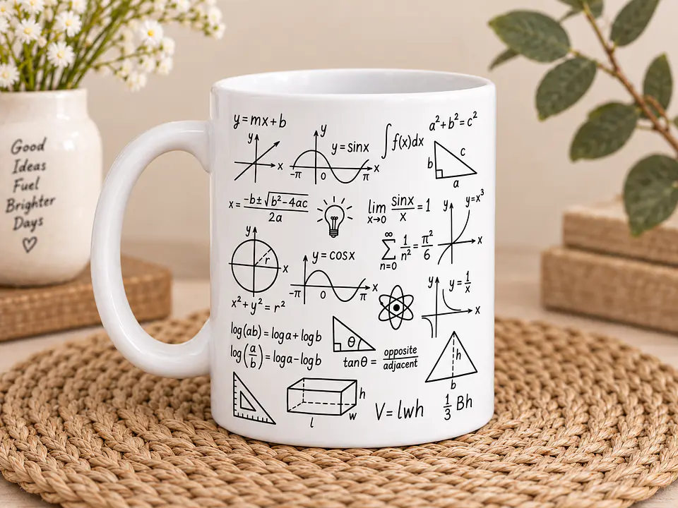Caneca Personalizada de Matemática com Nome – Presente para Estudante, Professor ou Apaixonado por Matemática 3