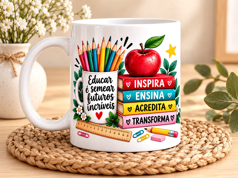 Caneca Personalizada para Professora com Nome – Presente Especial de Agradecimento 4