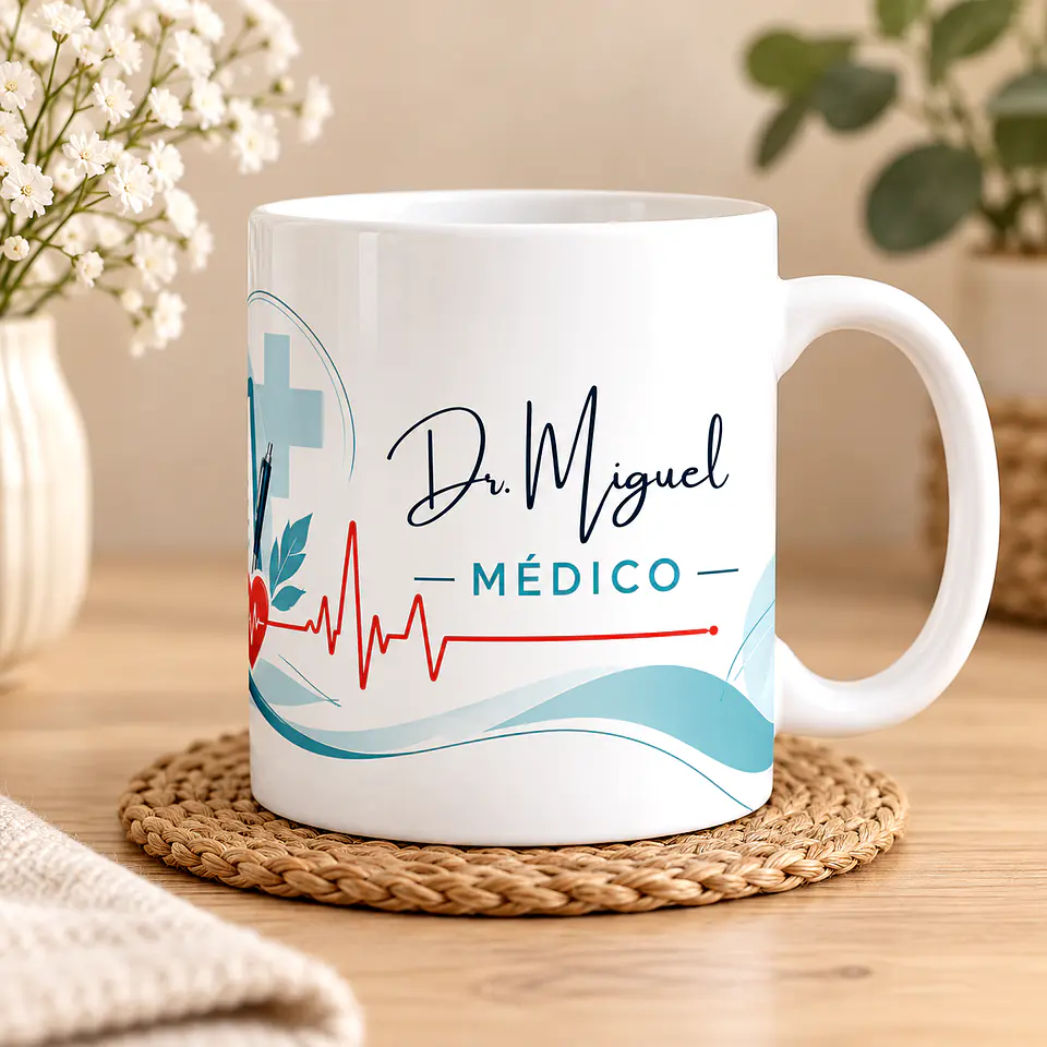 Caneca Personalizada Médico com Nome – Presente Original para Médico 2