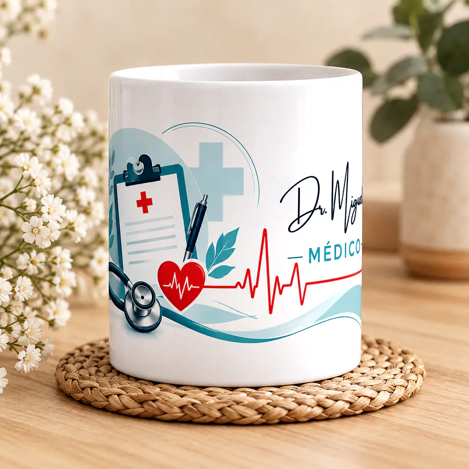 Caneca Personalizada Médico com Nome – Presente Original para Médico 4
