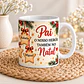 Caneca Personalizada para Pai – “O Nosso Herói Também no Natal” | Presente de Natal Personalizado - Thumbnail 1