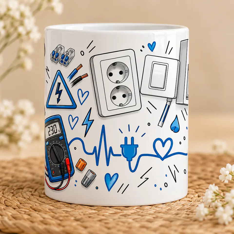 Caneca Personalizada Eletricista – Presente para Profissão 3
