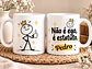 Caneca Personalizada “Não é Ego, é Estatuto” – Caneca com Nome e Humor - Thumbnail 1