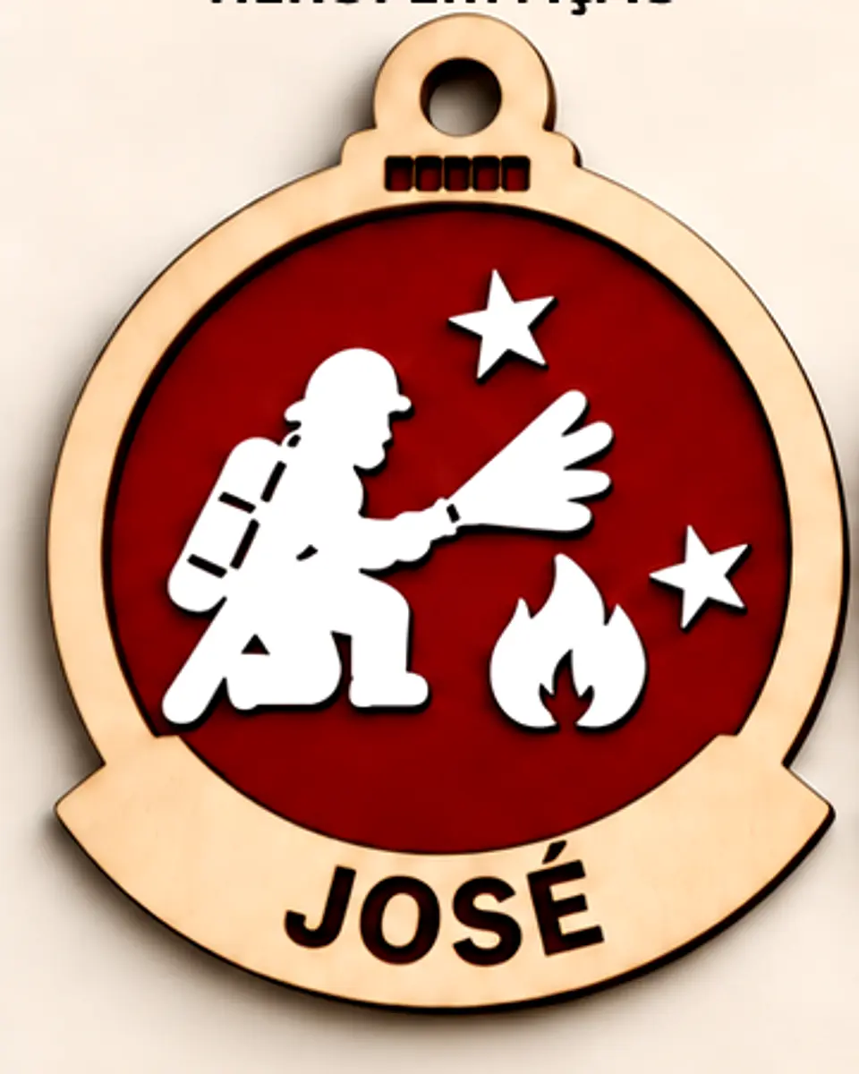 Bolas de Natal Personalizadas com Nome para Bombeiros em Madeira  – Um Tributo a Quem Protege 5