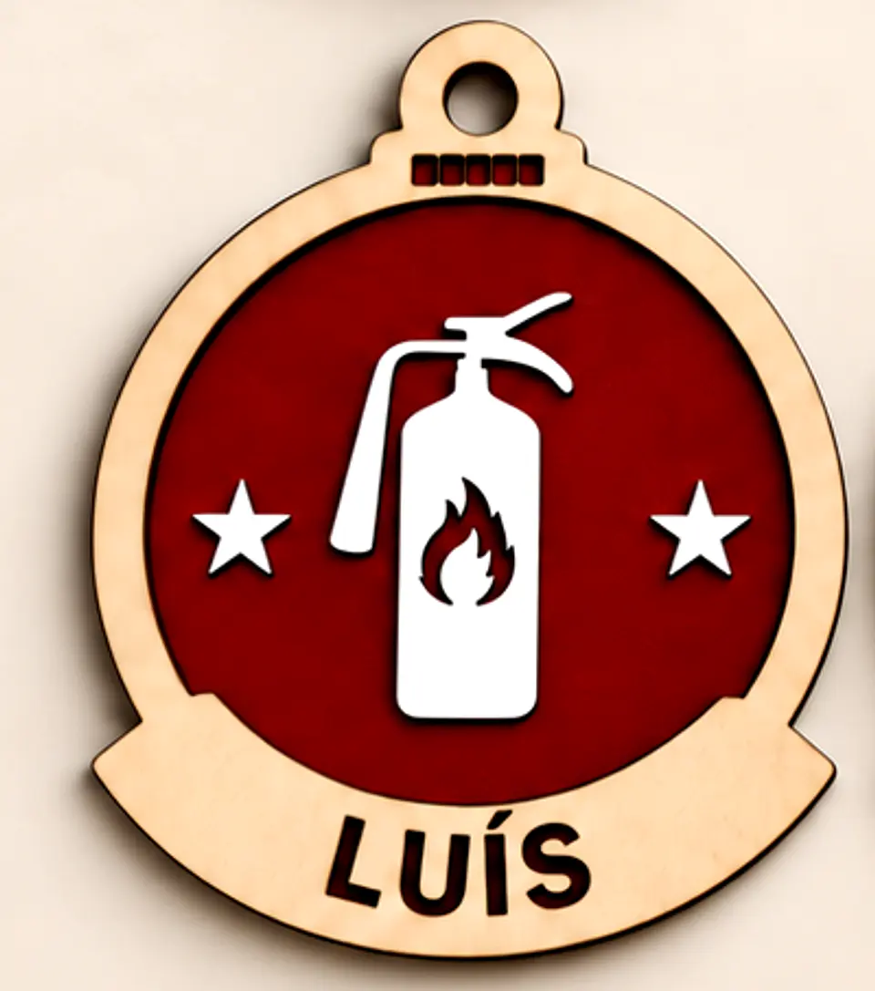 Bolas de Natal Personalizadas com Nome para Bombeiros em Madeira  – Um Tributo a Quem Protege 6