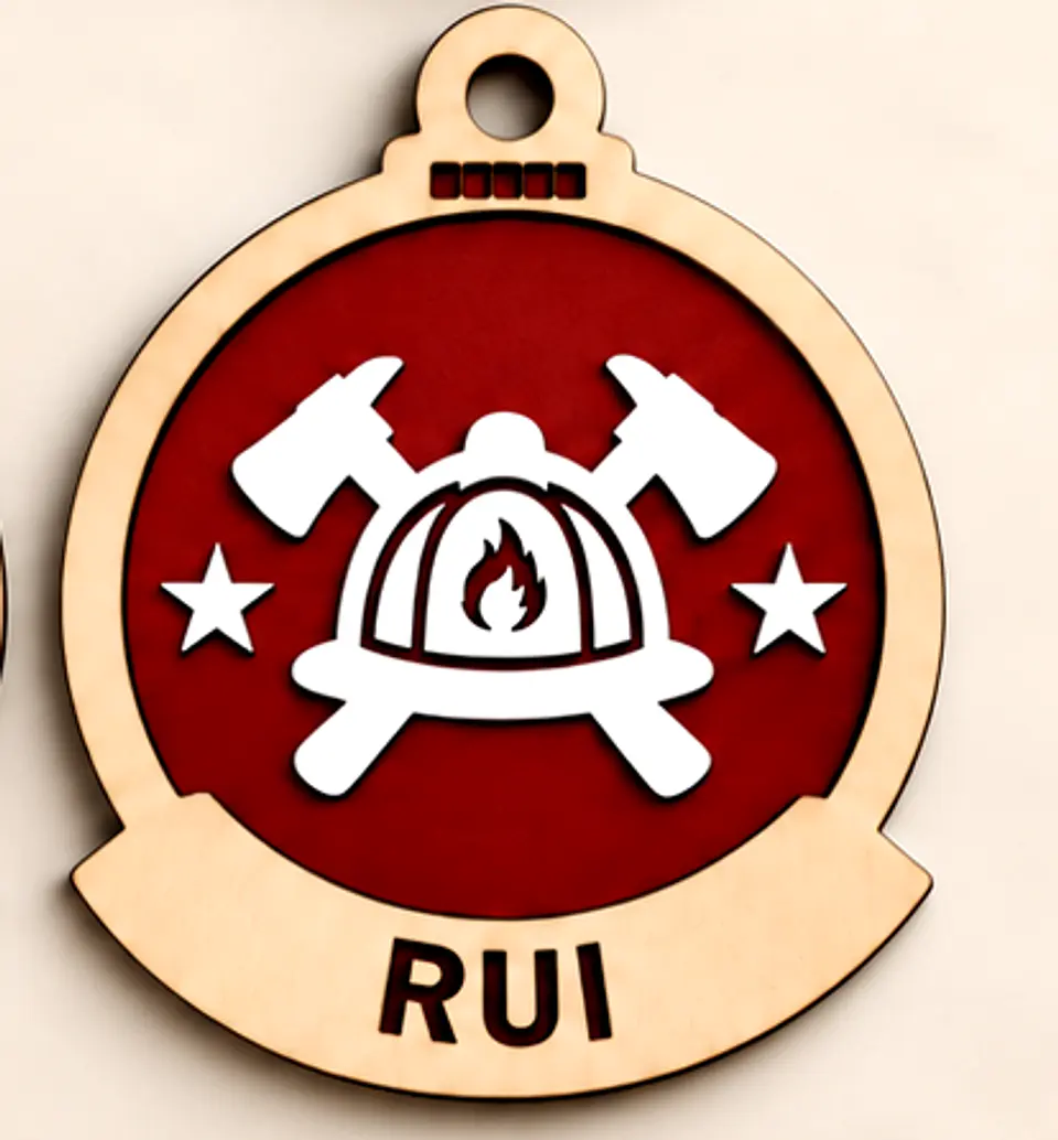 Bolas de Natal Personalizadas com Nome para Bombeiros em Madeira  – Um Tributo a Quem Protege 9
