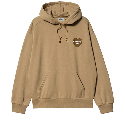 HOODIE HEART SWEAT (DUSTY BROWN)